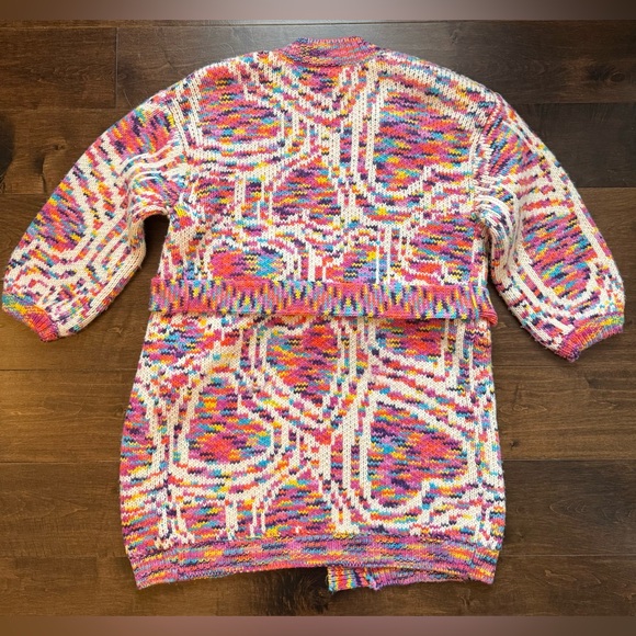 Farm Rio- Rainbow Wild Hearts Cardigan- Size S - Picture 6 of 11